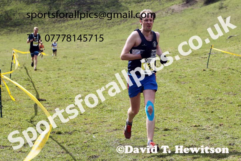 Masters men 2021 NECAA Cross Country Relays, Thornley Farm, Peterlee, Saturday, April 10th. Photo: David T. Hewitson/Sports for All Pics